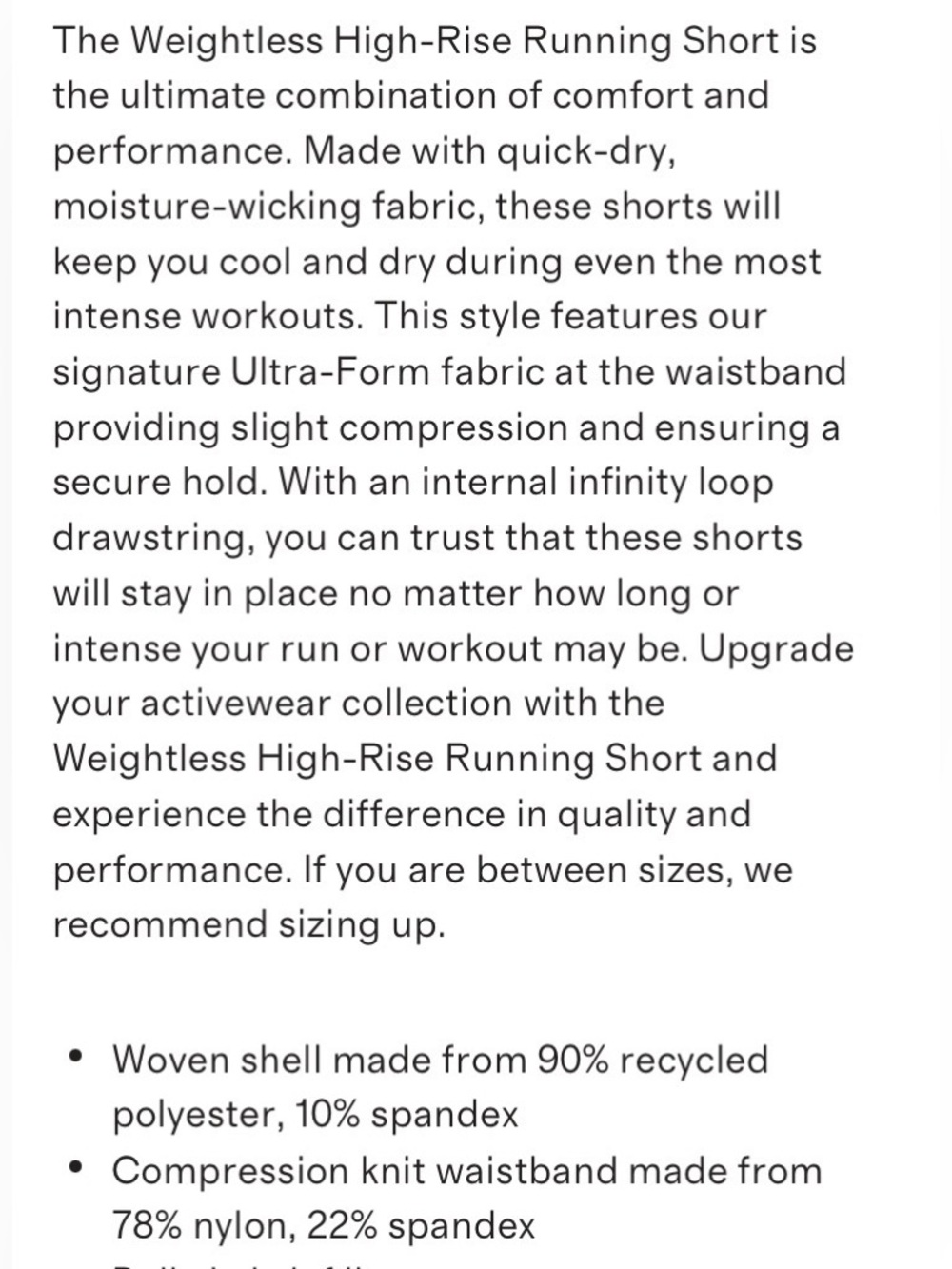 NWT new with tags quince weightless running shorts small - Picture 2 of 9